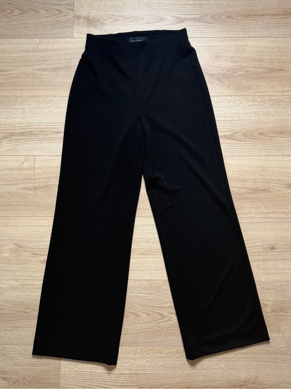 White House Black Market Black Wide-Leg Pull-On Pants Size 2 - Picture 2 of 6